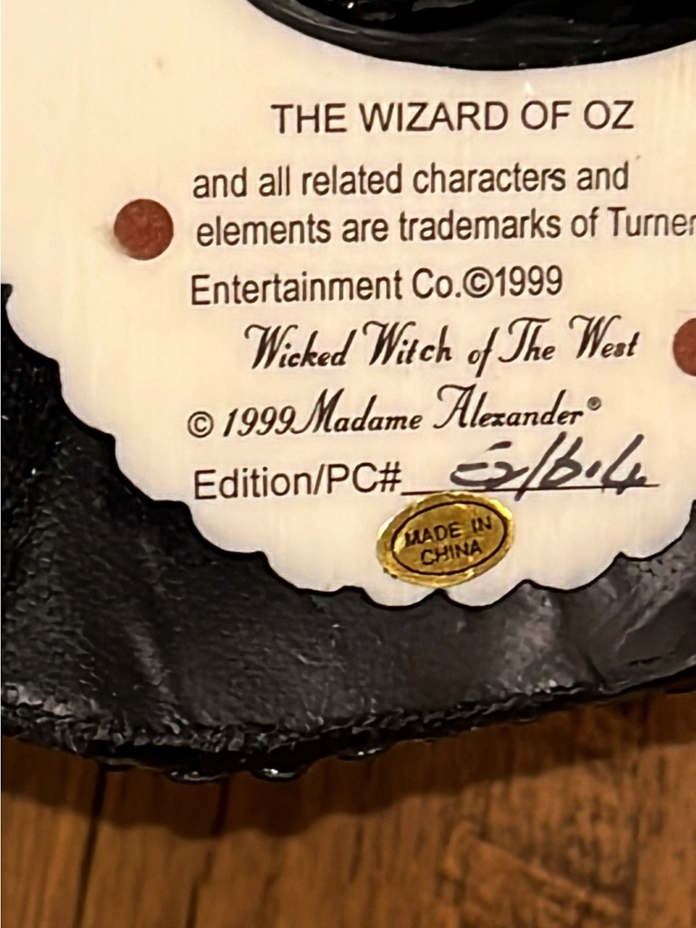 Madame Alexander wicked witch of the West number 614 collectible - Picture 7 of 11